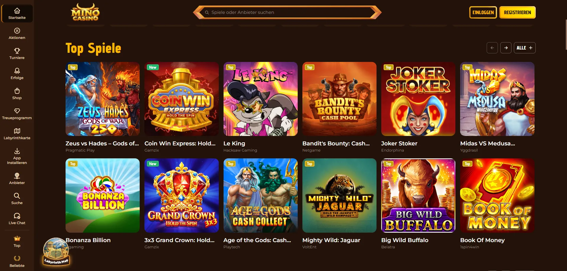 Mino Casino Slots &ndash; Tausende Online-Spielautomaten im &Uuml;berblick