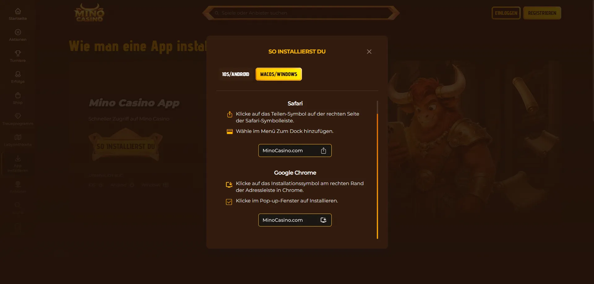 Mino Casino App &ndash; Mobile Spielerfahrung auf iOS und Android