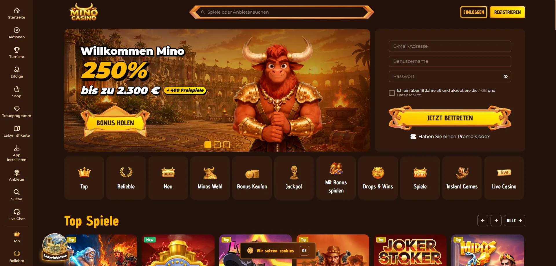 Mino Casino &Uuml;bersicht &ndash; Online Casino f&uuml;r &ouml;sterreichische Spieler